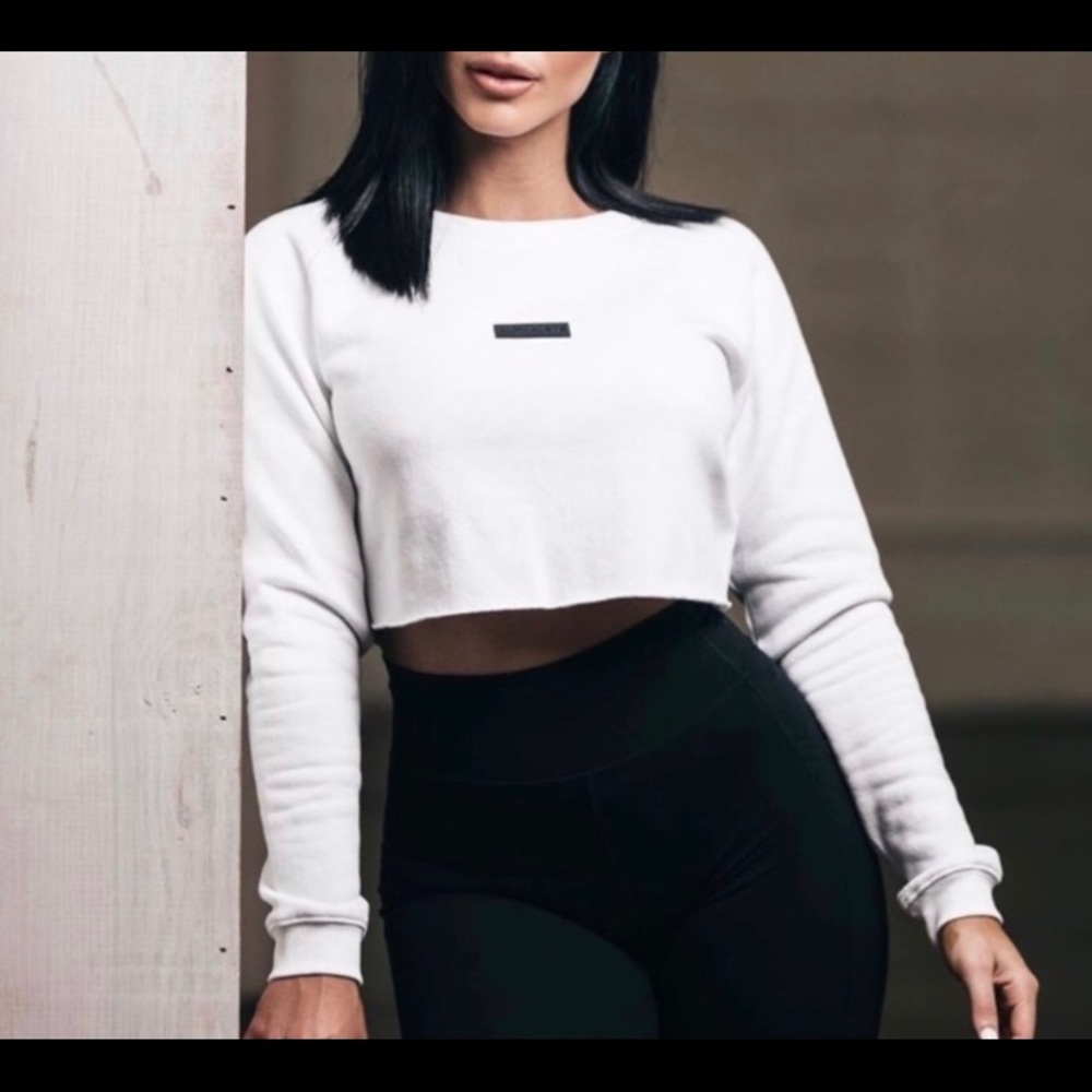 Cropped alphalete sweater